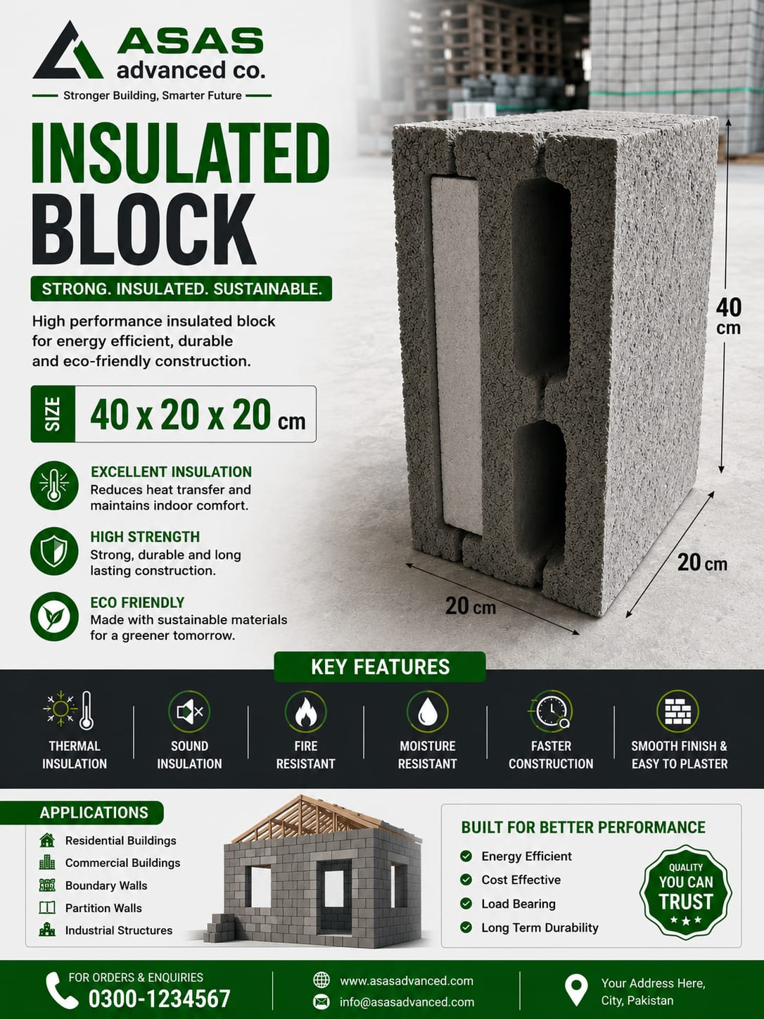 ASAS Advanced Co concrete block production factory in Saudi Arabia